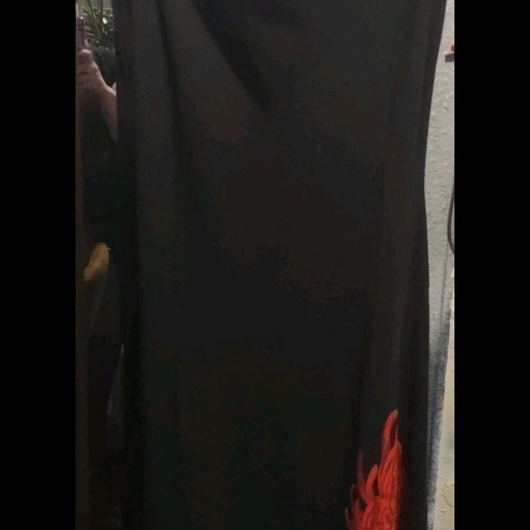 Banana Republic Black Maxi Dress with Floral Design - Picture 2 of 9